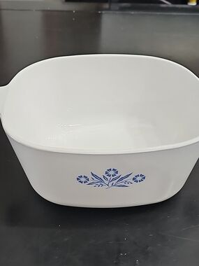CorningWare Square Casserole Dish P-2 1/2-B 2 1/2 QT Blue Cornflower